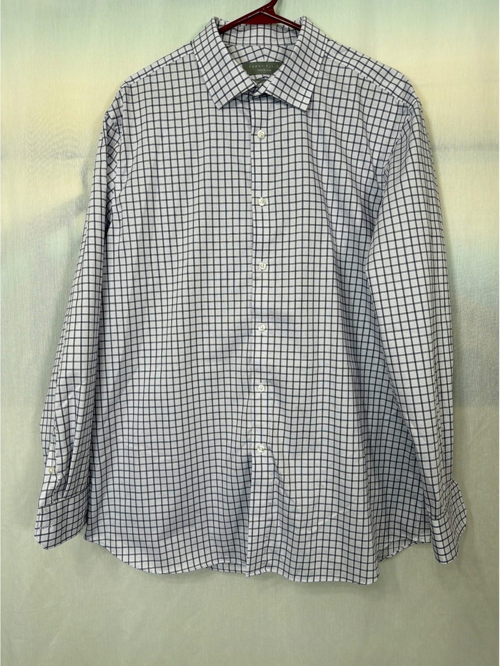 Perry Ellis Premium Slim Fit Button Up Shirt Men's 17.5 34/35 XL